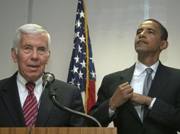 Richard Lugar and Barak Obama