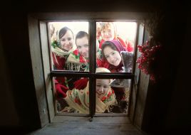 Girls wearing National clothes