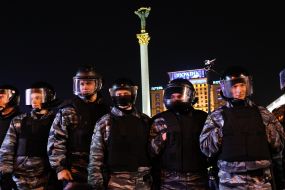 Fighters of special "Berkut"