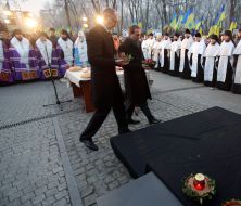 Arseniy Yatsenyuk and Nikolay Tomenko