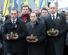Arseniy Yatsenyuk and Nikolay Tomenko