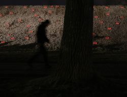 The memorial of memory of victims of golodomor in Ukraine