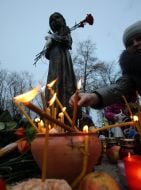 The sculpture «Bitter memory of childhood»