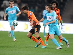 Genrikh Mkhitaryan, Oleg Dopilka and Vitaliy Bordiyan