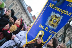 Participants in events dedicated to the Holodomor victims