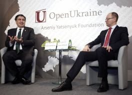 Mikhail Saakashvili and Arseniy Yatsenyuk