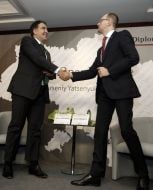Mikhail Saakashvili and Arseniy Yatsenyuk