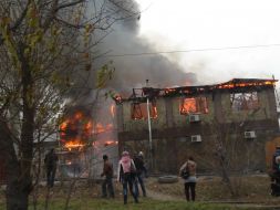 Fire in a cafe "Svetlana"