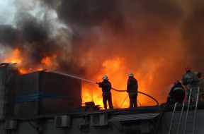 Fire in a cafe "Svetlana"