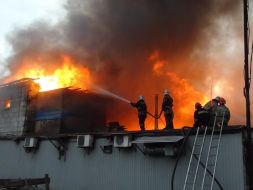 Fire in a cafe "Svetlana"