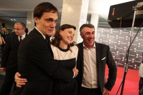 Yegor Benkendorf, Yuliya Benkendorf and Yevgeniy Komarovskiy