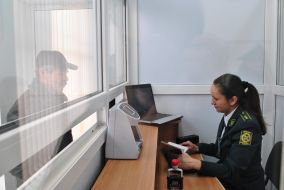 Man passes passport control