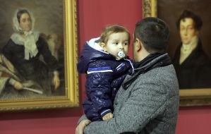 Visitors of exhibition