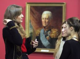 Visitors of exhibition