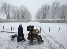 Мужчина на инвалидной коляске 