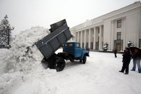 Снег в Киеве