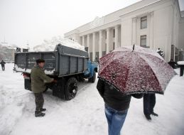 Снег в Киеве