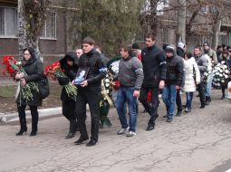 The participants of funeral ceremony