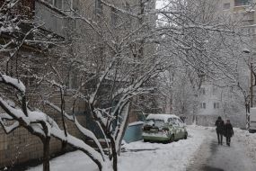 Снег в Киеве