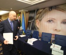 Aleksandr Turchinov and  Arseniy Yatsenyuk