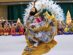 Участница Международного турнира по художественной гимнастике