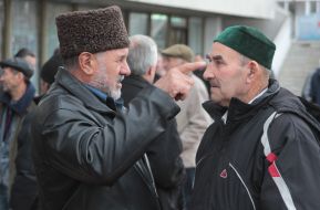 Участники митинга