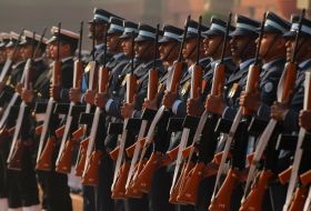 The soldiers guard of honor