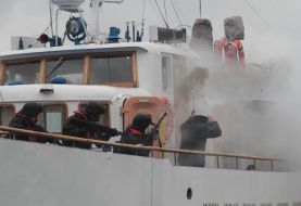 Демонстрационные действия по задержанию и досмотру «судна-нарушителя»