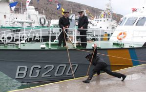 Военнослужащие Севастопольского отряда морской охраны