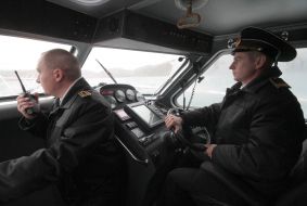 Военнослужащие Севастопольского отряда морской охраны