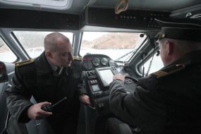 Военнослужащие Севастопольского отряда морской охраны