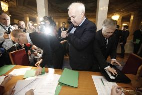 Arseniy Yatsenyuk and Petr Simonenko