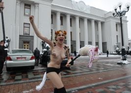 Activist of the women's movement FEMEN