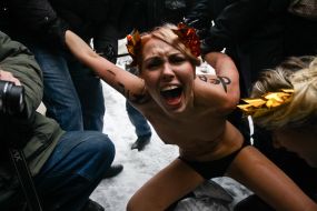 Задержание активистки FEMEN