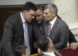 Oleg Tyagnibok and Ruslan Koshulinskiy