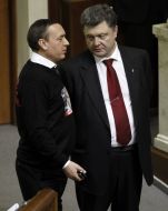 Petr Poroshenko and Nikolay Martynenko