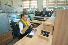 An employee of the post office