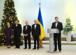 Viktor Yanukovіch, Vladimir Rybak, Konstantin Grishchenko and Nikolay Azarov