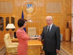 Nikolay Azarov and Alla Mazur