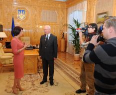 Nikolay Azarov and Alla Mazur