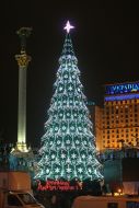 Lighting the main Christmas tree of Ukraine