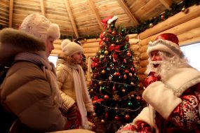 Дед Мороз общается с детьми