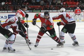 Playing moment in the match