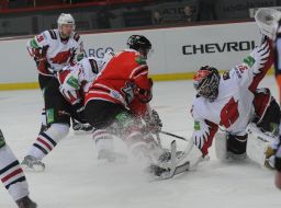 Playing moment in the match