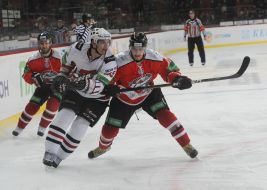 Playing moment in the match