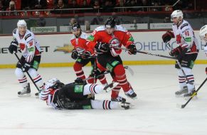 Playing moment in the match