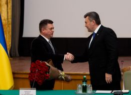 Viktor Yanukovich and Pavel Lebedev