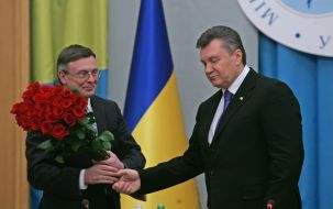 Viktor Yanukovich and Leonid Kozhara