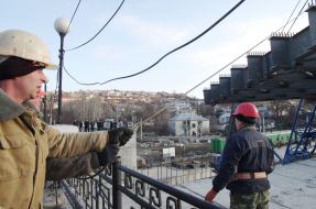 Строительство мостового перехода