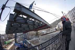 Строительство мостового перехода